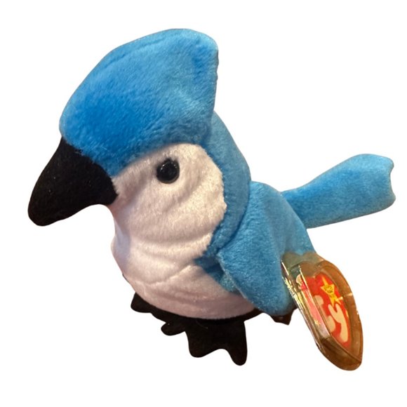 Ty Beanie Babies Rocket The Blue Jay - NWT - Picture 1 of 9